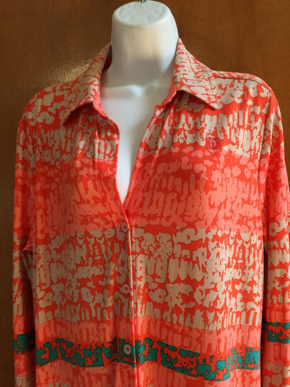 ANNE KLEIN “Leo Collection” Orange Jersey Dress NO