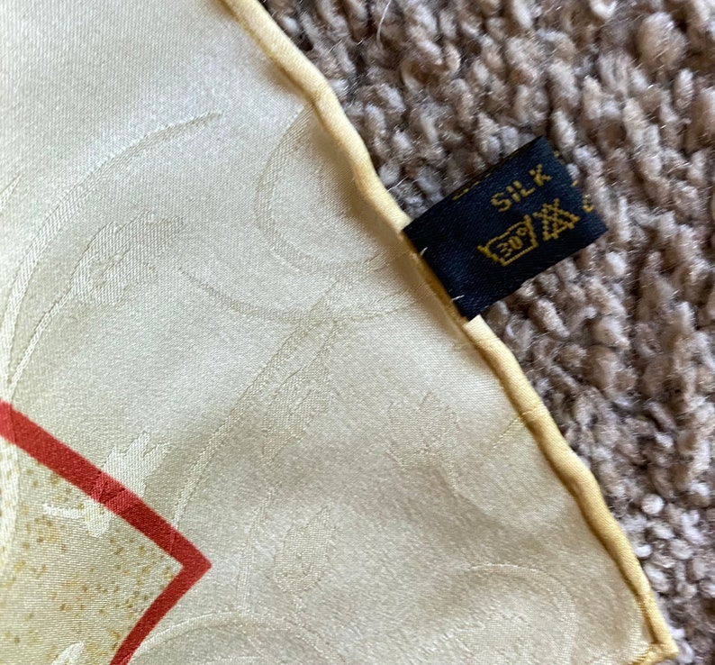Foulard Vintage En Soie Anne De Sevil Paris - Occasion Très Bon état, Multicolore, Pour Femme