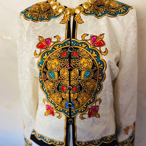 Adrienne Papell Ornate Silk Jacket