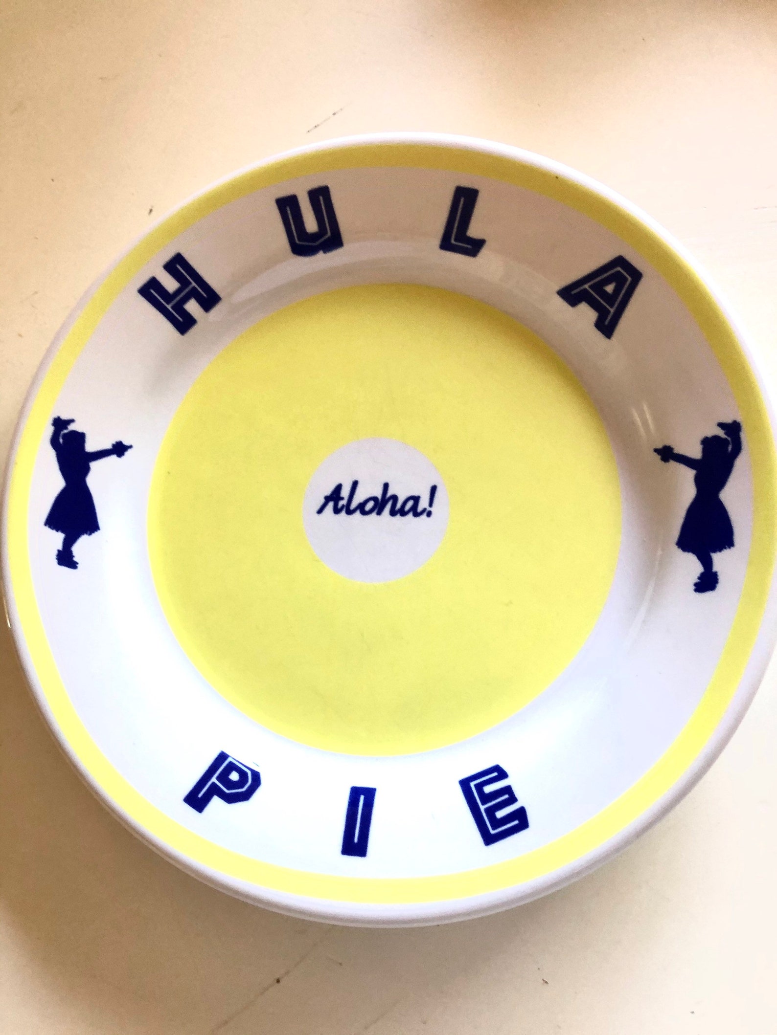 Vintage Hula Pie Plate Restaurant China Aloha Etsy