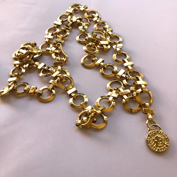 Vintage Anne Klein Gold Swag or Gold Chain Belt
