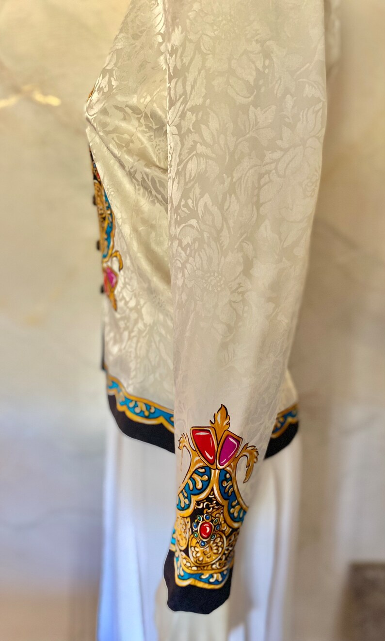 Adrienne Papell Ornate Silk Jacket