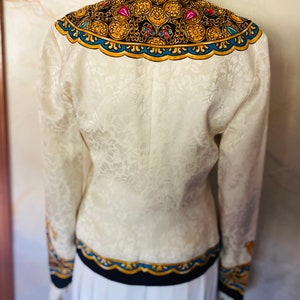 Adrienne Papell Ornate Silk Jacket