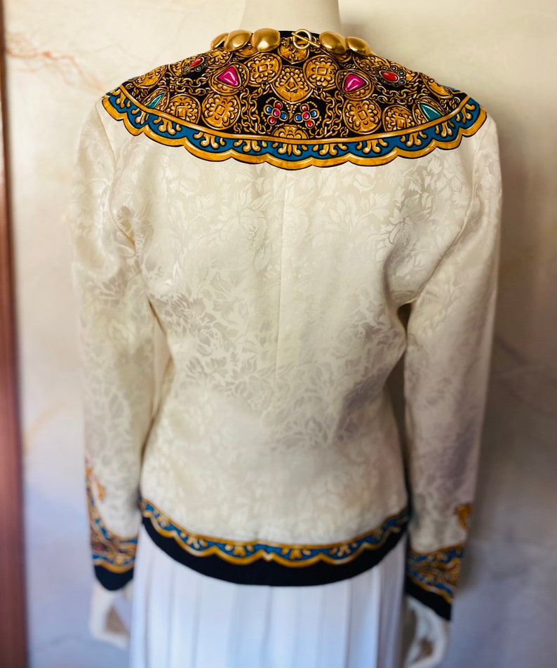 Adrienne Papell Ornate Silk Jacket