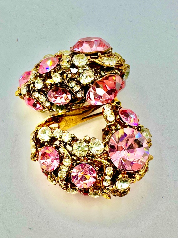 Vintage “Pretty in Pink” THELMA DEUTSCH Rhineston… - image 2