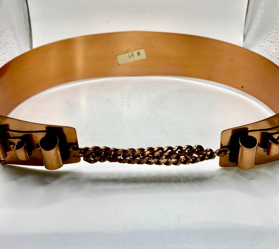 Unique 1950’s Era Copper Statement Belt Size Smal… - image 2