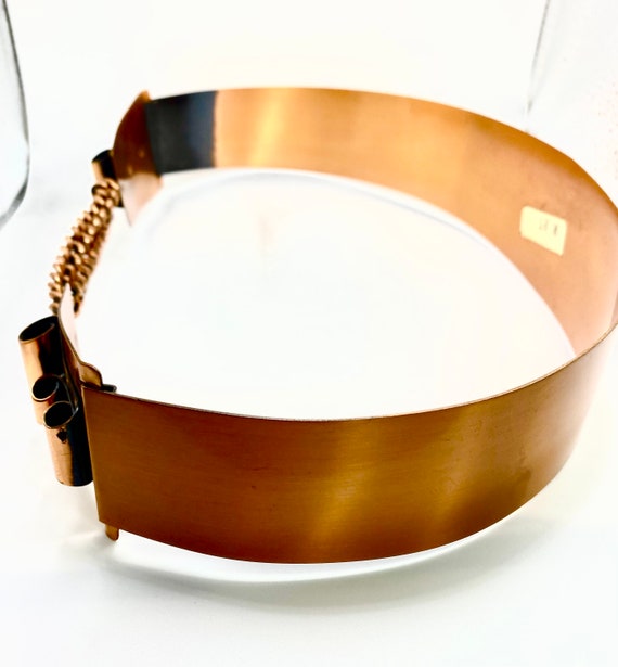 Unique 1950’s Era Copper Statement Belt Size Smal… - image 5