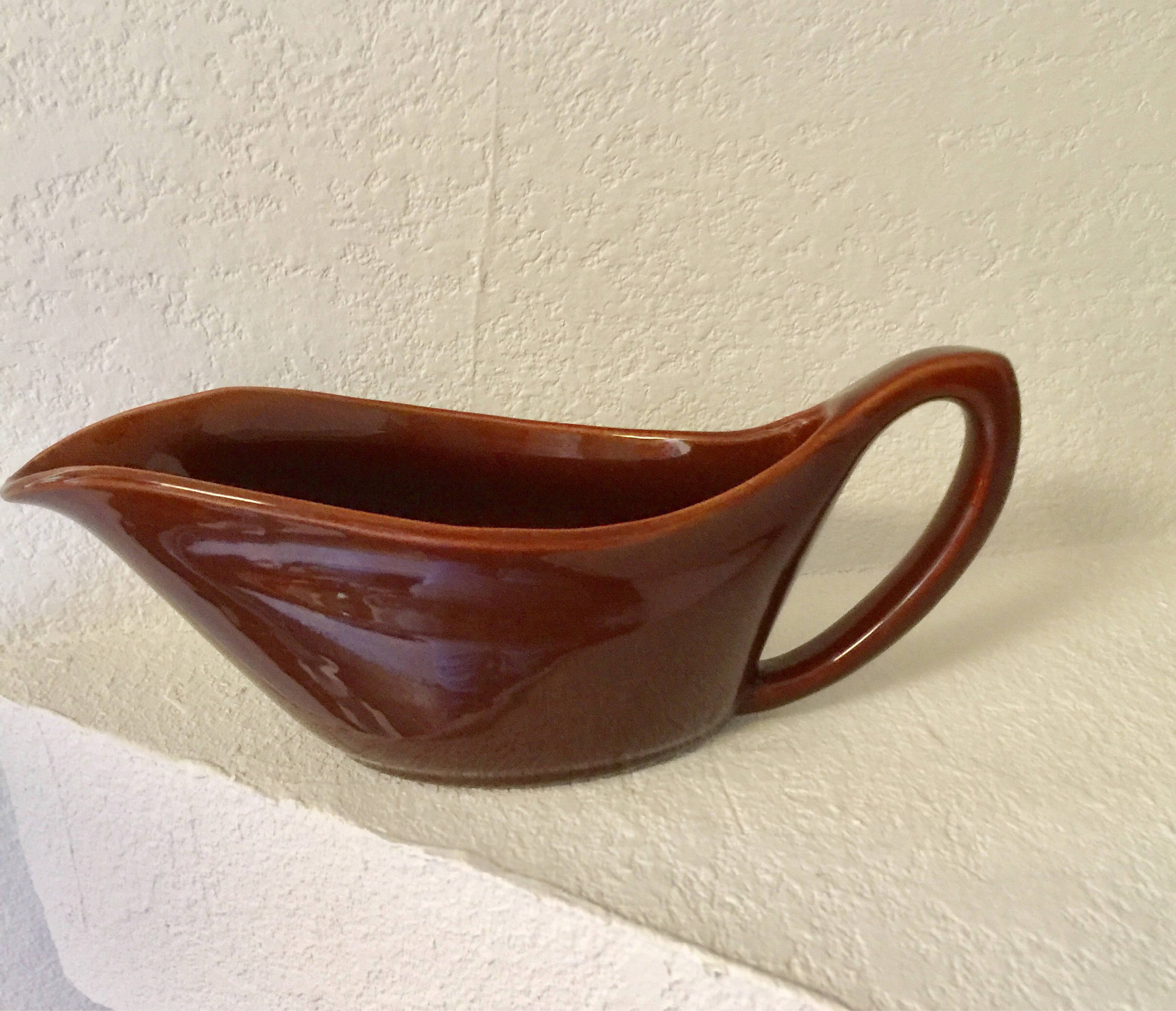 Bauer Pottery Russel Wright American Modern Gravy Boat & Saucer, 3 Colors  on Food52