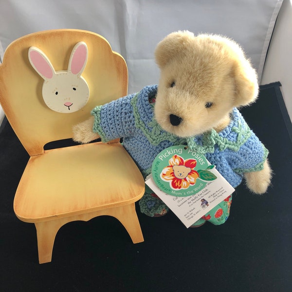 MUFFY VanDer Girl Artist Bear and Bunny Chair