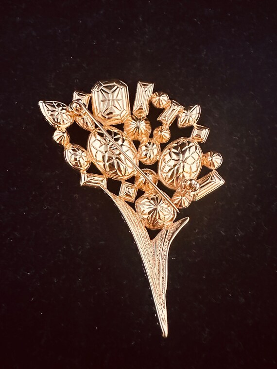 Vintage SWAROVSKI CRYSTAL Company Flower Bouquet … - image 7