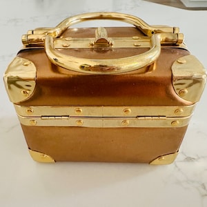 Borsa Bella Box Bag - Etsy 希少 1970s Borsa Bella クロコ型押し 