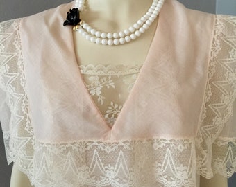 Vintage Jessica McClintock 1980’s Long Pink Summer Dress Size Small