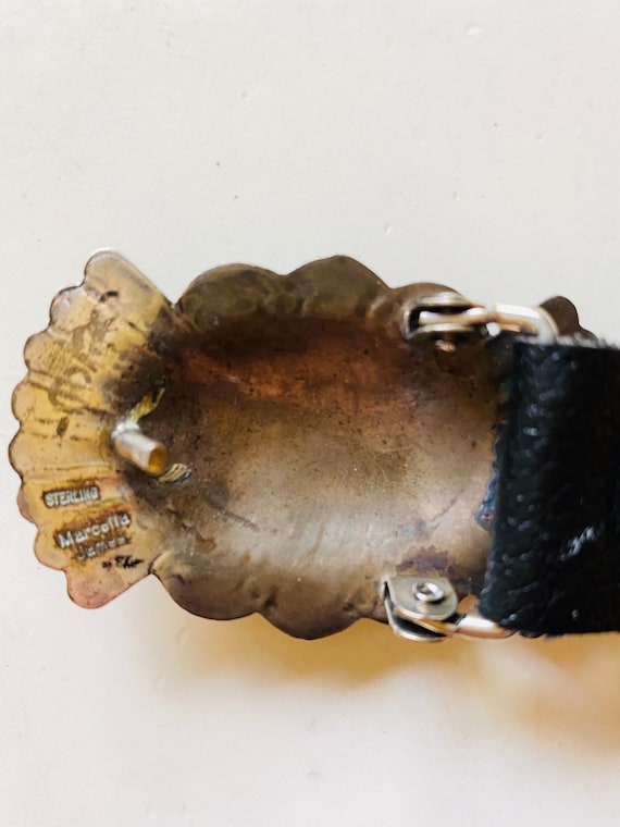 Vintage MARCELLA JAMES Navajo Artist Silversmith Ster… Gem