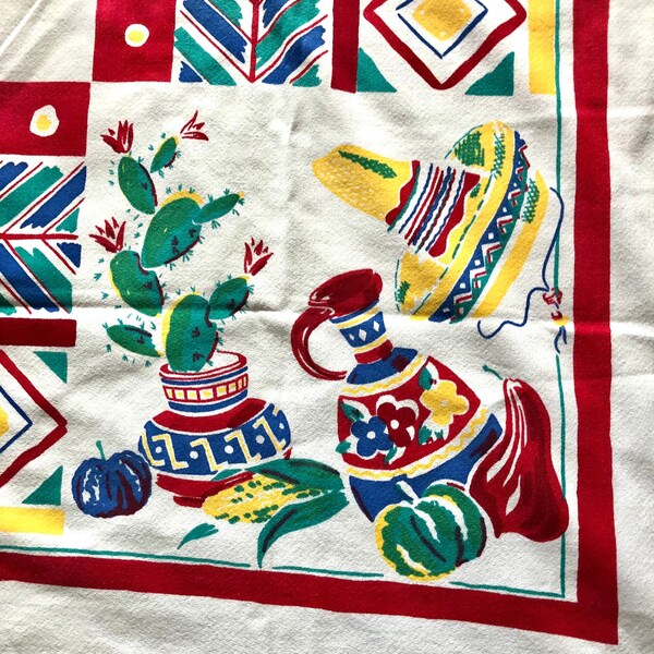 Mexican Tablecloth Etsy