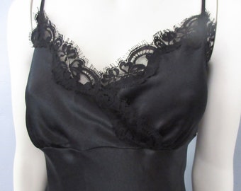 Sexy BETSEY JOHNSON New York Black Fringed Slip dress or Nightgown