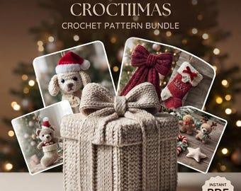 Ultimate Christmas Crochet Pattern Bundle, Holiday Amigurumi Ornaments & Decor PDF
