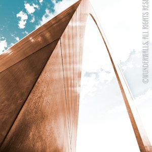 Arch St. Louis Gateway Arch Sepia Copper Graphic Series Large 16 x 20 Canvas-Wrapped Frame: Arch Print Two image 4