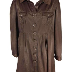Naranka Brun Vintage Y2K Brun Militär Utility Jacka|Steampunk Dark Academia