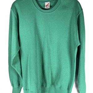 VINTAGE JERZEES Groen sweatshirt met ronde hals | Jaren 90 | Gorpcore| XL 46