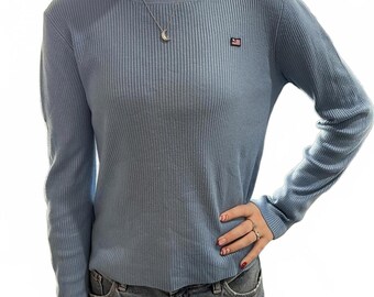 Vintage 90s Polo Jeans Co Ralph Lauren Ribbed Knit Long Sleeve Sweater- Large