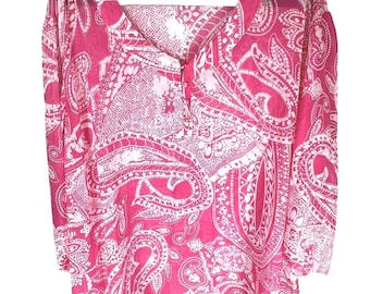 Vintage DAMART Sheer Beach Coverup | Resort| Coastal| Boho Summer Tunic | Large