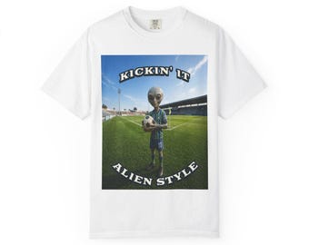 Voetbalshirt Kickin' It Alien Style | Futbol Alien T-shirt met print