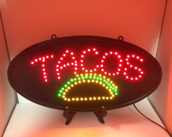 Tacos Led Light Sign Set 2 Pezzi