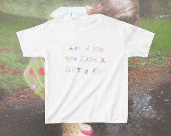 Motion Sickness Phoebe Bridgers Shirt "I miss you like a little kid" - 90s Baby Tee y2k Boygenius