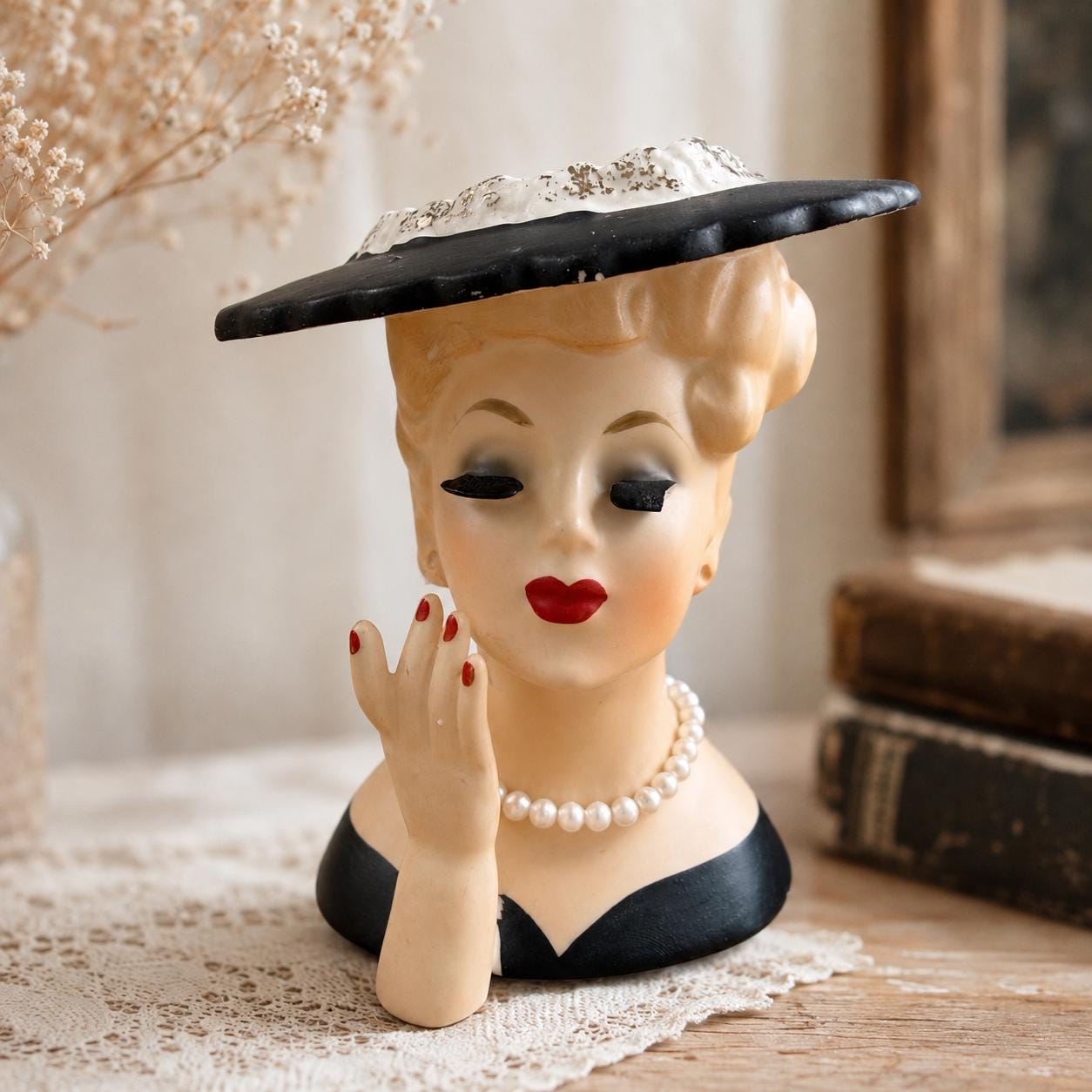 kinako   【希少】head vases ヘッドベース Napco Head Vase - Etsy