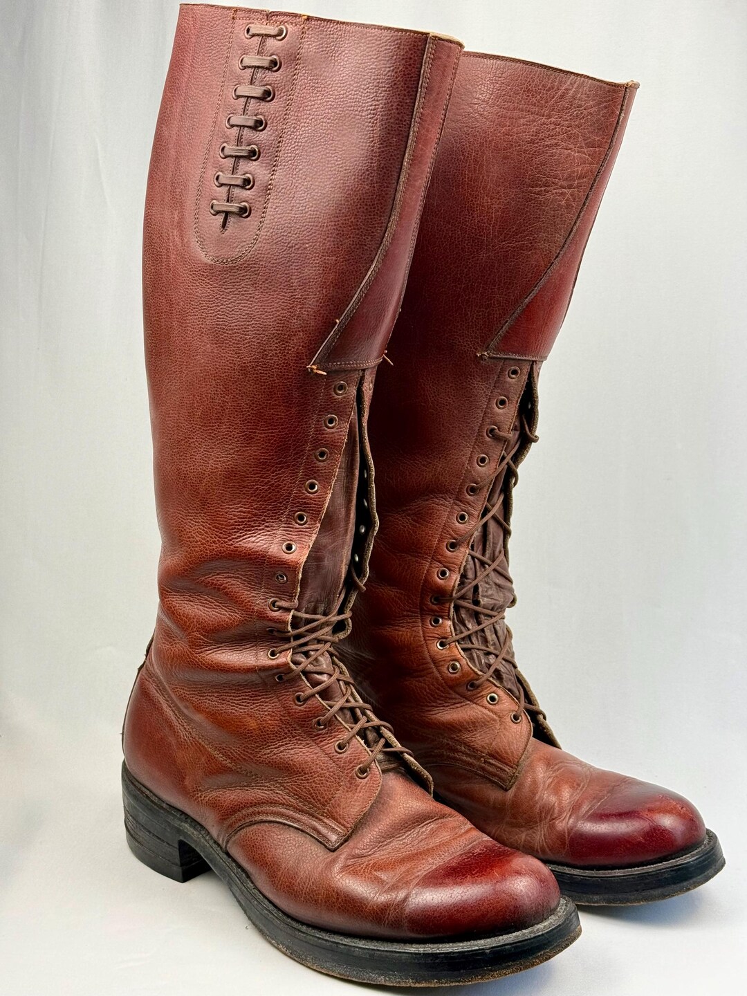 Vintage RCMP Strathcona Riding Boots – Cat’s Paw Soles W/ Vintage ...