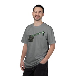 Dies ist der Weg Baby Yoda, Grogu Grafik T-Shirt | The Mandalorian inspiriert, Kreuzsymbol Bild 2