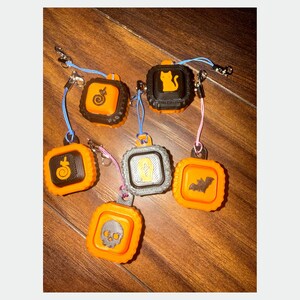 Halloween Fidget Clicker Charm, 3D Printed Clicker Keychain, Ghost Pumpkin Skull Bat Cat Coffin, Build Your Own Strip, Limited Batch image 2