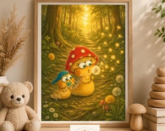 Tiny Kakawumpel and the Dandelion Light Print