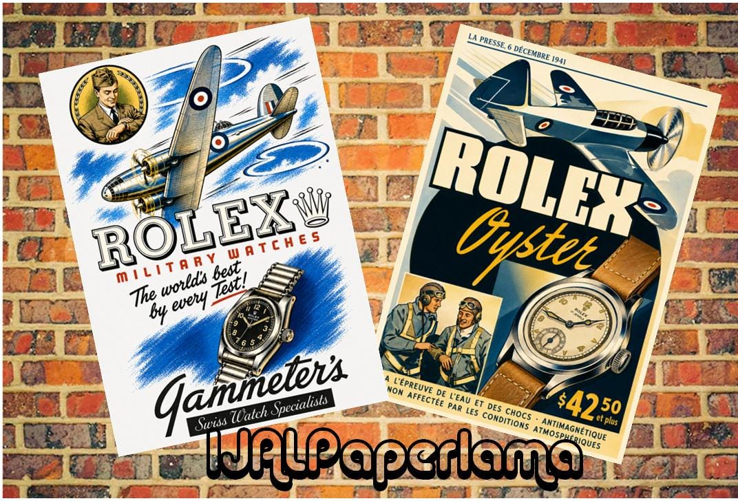 Rolex vintage ad - Etsy 日本