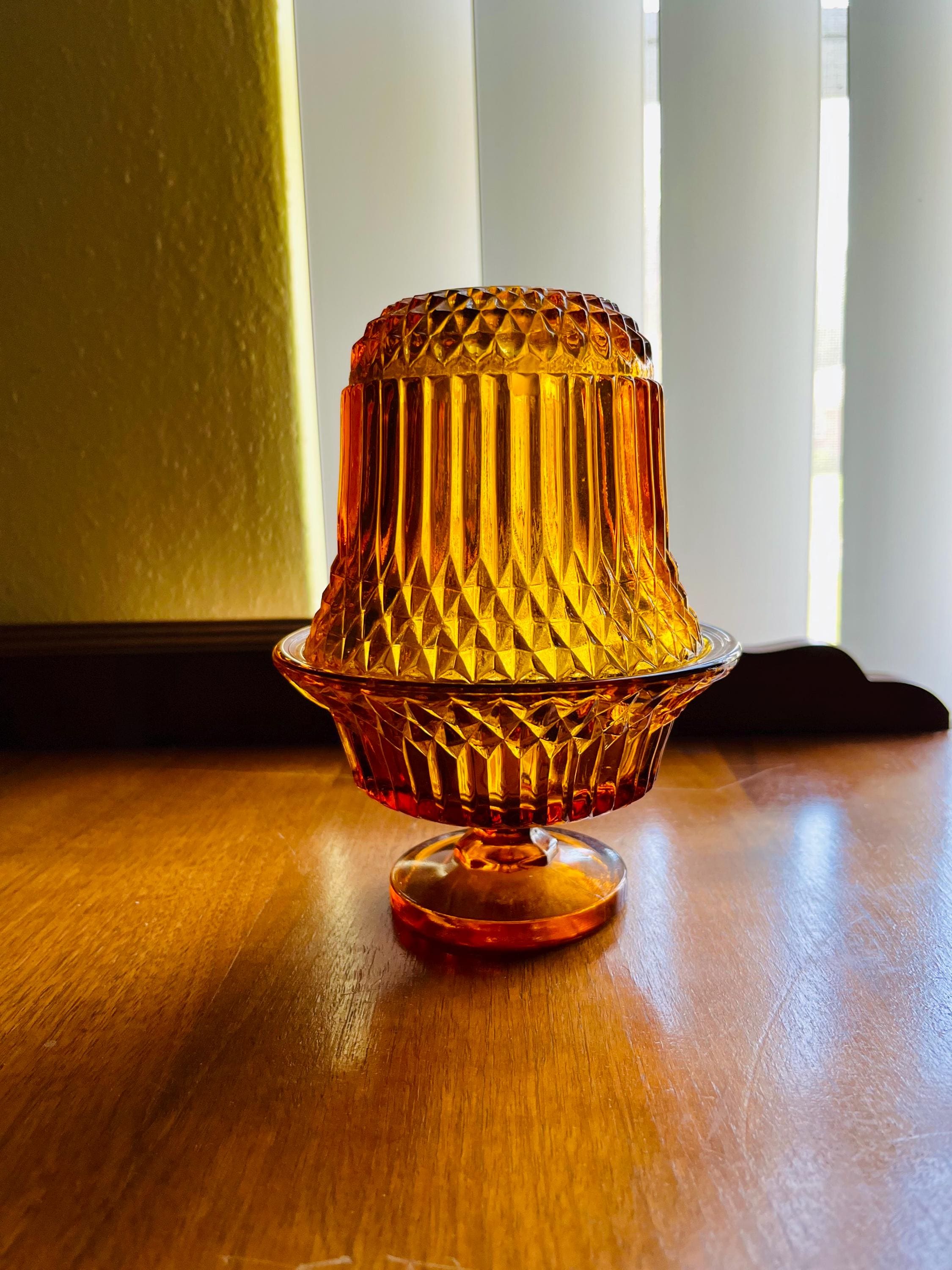 Amber Diamond Point Fairy Lamp - Etsy