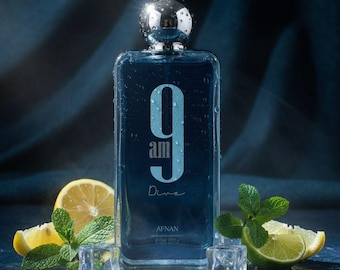Afnan 9 AM Dive Unisex Eau De Parfum: Aromatic Aquatic Fragrance (100ml)