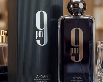 Afnan 9 PM Extrait De Parfum for Men, 100ml Warm Sweet Masculine Fragrance