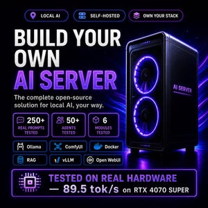 KI-Server-Baukasten | 250 Eingabeaufforderungen + Ollama- & ComfyUI-Konfigurationen + Hardwareplaner | Lokale LLM-Selbsthosting-KI | Sofort-Download