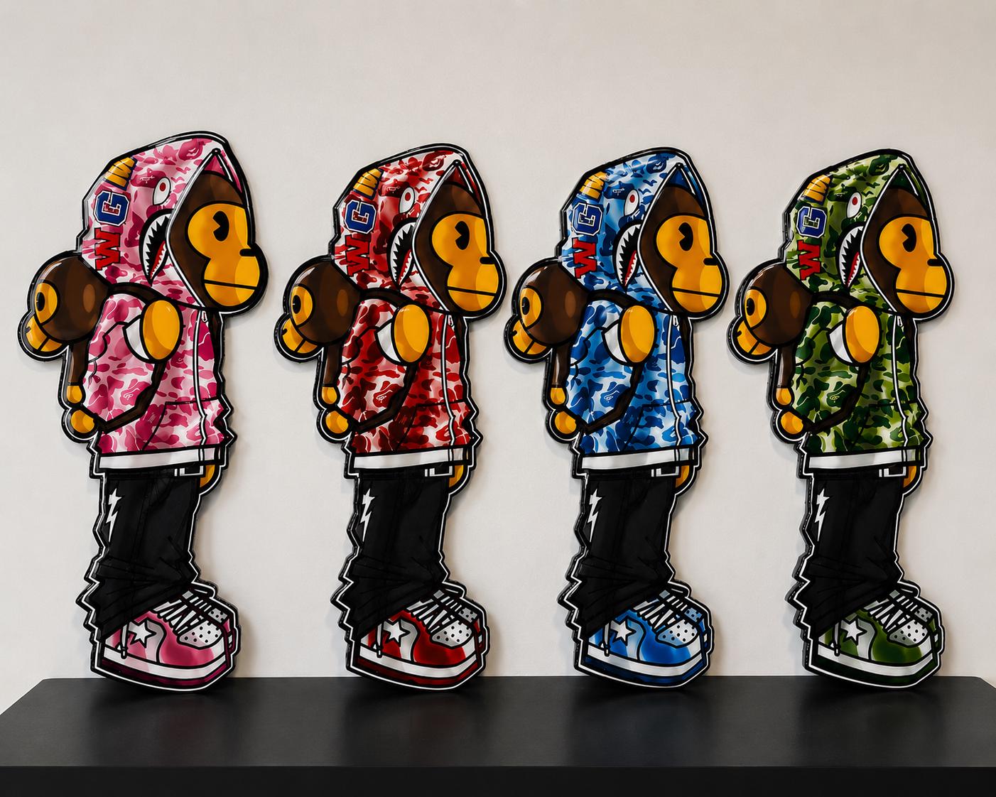 Bape Kaws Poster - Etsy