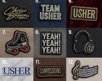 Chris Brown and Usher R& B Iron Patches
