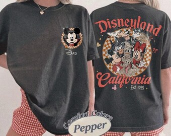 Personalized Disneyland California Tee, Disney Family Matching Outfit, Custom Mickey Minnie Group Apparel, Halloween Vacation Gift