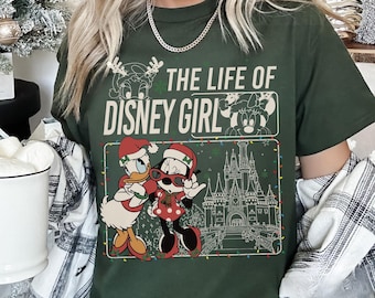 Minnie and Daisy Christmas Shirt, The Life of Disney Girl Shirt, Girl's Disney Christmas Shirt, Holiday Disney World Outfit, Disneyland Tees