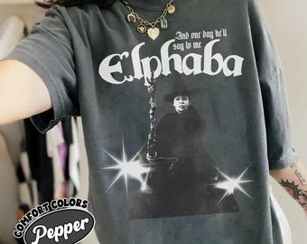 Elphaba Wicked Comfort Colors Tee, Broadway Musical Shirt, Witchcore Top