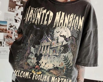 Disney Mickey Haunted Mansion Shirt, Mickey's Not So Scary Halloween Party Tee, Disneyland Halloween Shirt