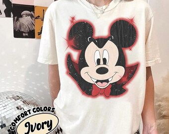Retro Mickey and Friends Halloween Tee, Family Matching Outfit, Spooky Season Graphic, Theme Park Vacation Apparel