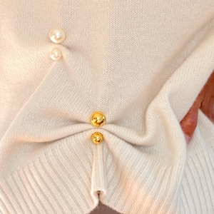 Gold Pearl Styling Pins Set of 6  | Elegant Brooch Scarf & Blouse Fasteners