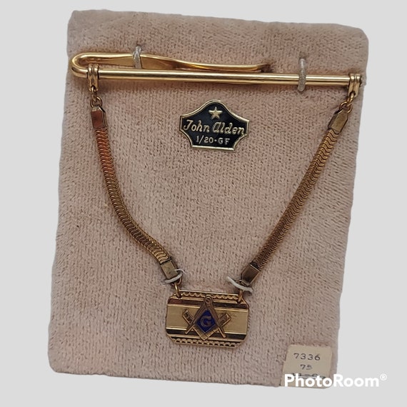 Vintage 1940's/50's Masonic Tie Clip by John Alden