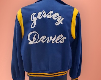 Car Club Jacket Jersey Devils Size L Reversible Hot Rod Rat Rod