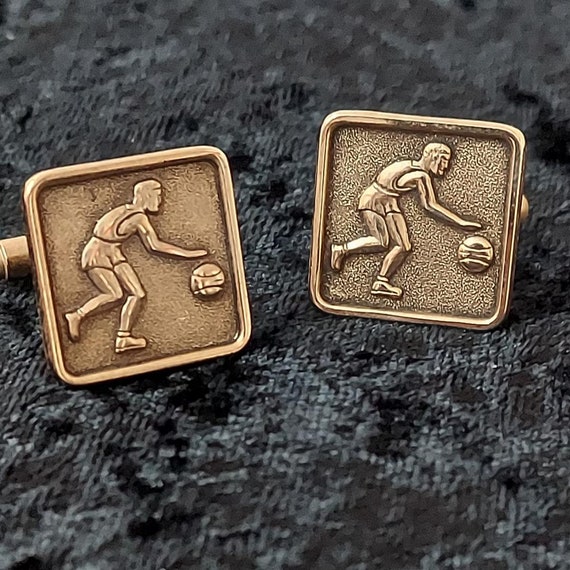 Vintage 40's/50's  Basketball Cuff Links | Sports - image 1