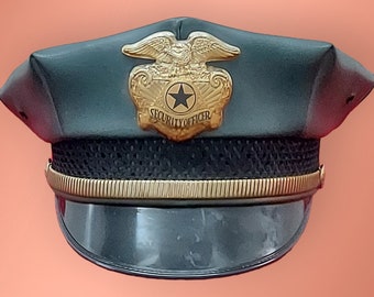 Vintage 1950's/60's Security Officer Hat Size 6 7/8